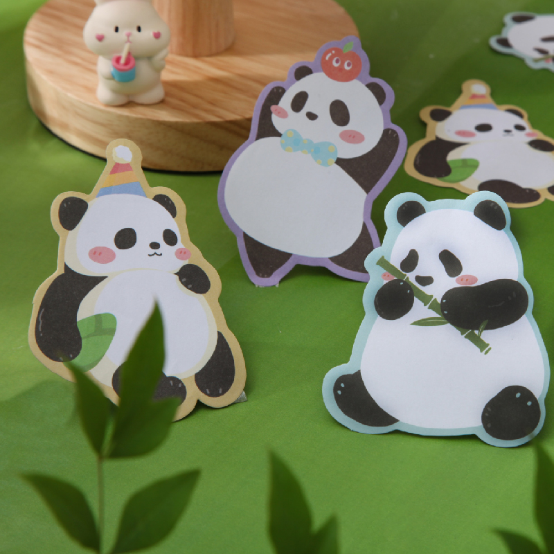 可爱创意实用熊猫便利贴贴纸便签