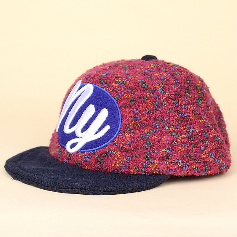 The Lun Mei Korean Edition Color matching Flat along the hat lady Autumn and winter keep warm thickening Baseball cap Cap womanin the Accessories/Leather belt/Hat/Muffler , Hat  category - from Buy2taobao.com to provide professional Taobao agent buy service