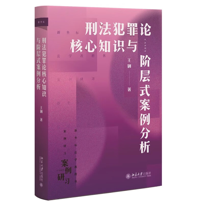 2025新书 刑法犯罪论核心知识与阶层式案例分析 王钢 著 北京大学出版社 9787301357330
