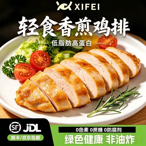 希菲轻食香煎鸡胸肉0蔗糖低脂
