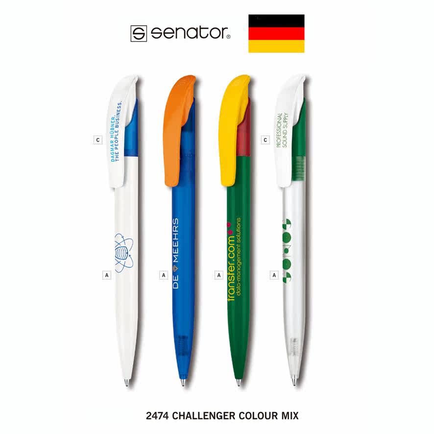 德国进口Senator胜奈德挑战者Challenger签字笔中性水笔学生尾货