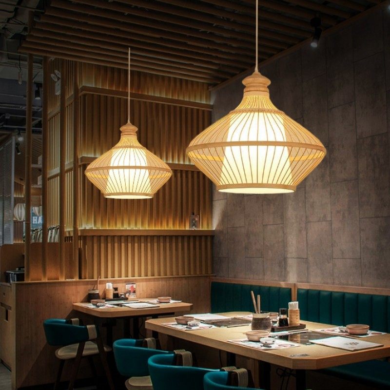 竹艺吊灯火锅店禅意茶室餐厅饭店民宿单头床头灯罩个性创意艺术灯,家装灯饰光源,酒店/宴会厅/餐饮吊灯,淘宝优惠券,粉丝福利购,淘宝优惠卷