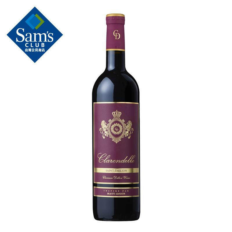 山姆超市 克兰朵法国进口 圣爱美隆红葡萄酒 750ml