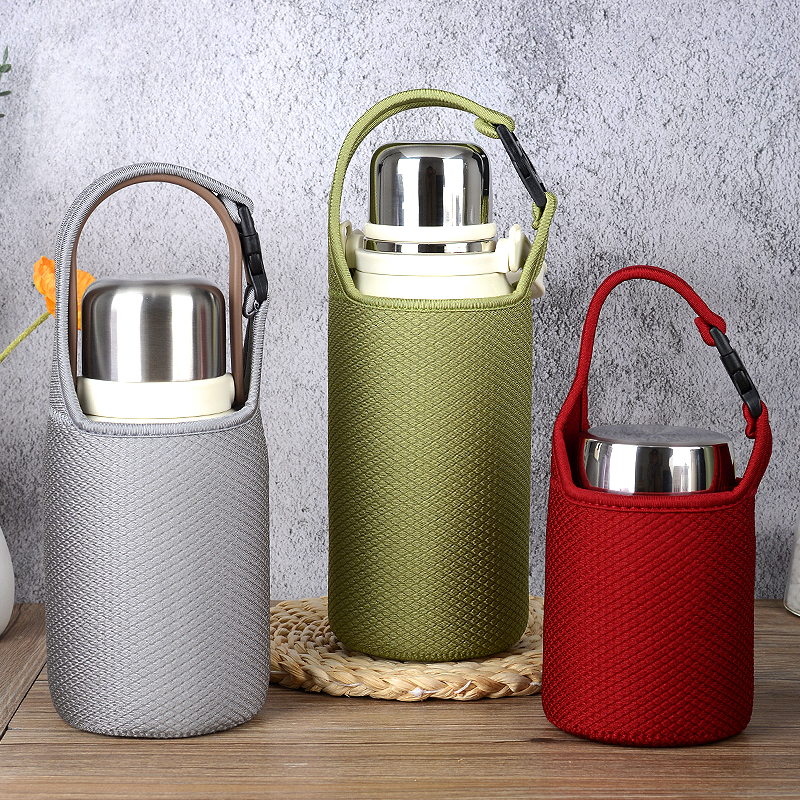 通用保温焖烧杯套大容量辅食罐 提手隔热防烫防摔便携SK-3020