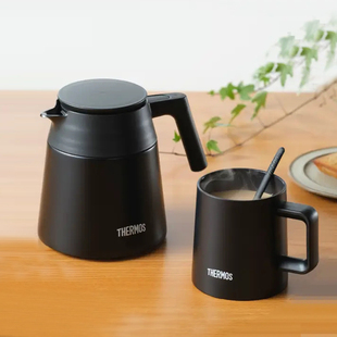 日本进口膳魔师保温壶/水杯不锈钢陶瓷质感套装茶壶TTF/JDZ宽口径