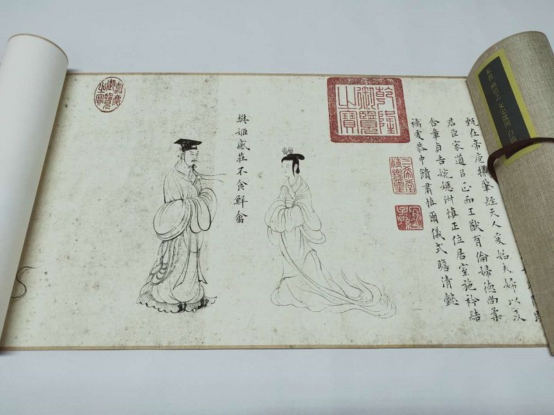 顾恺之女史箴图宋摹白描宣纸