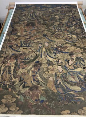 宋佛天龙八部图台北故宫高清原大微喷复制临摹学习装饰挂轴