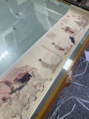 于非庵 摹顾恺之女史人物卷名家工笔人物画微喷复制临摹学习画稿