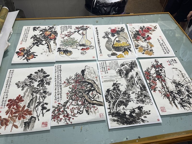 清末吴昌硕花卉册页学习临摹画稿