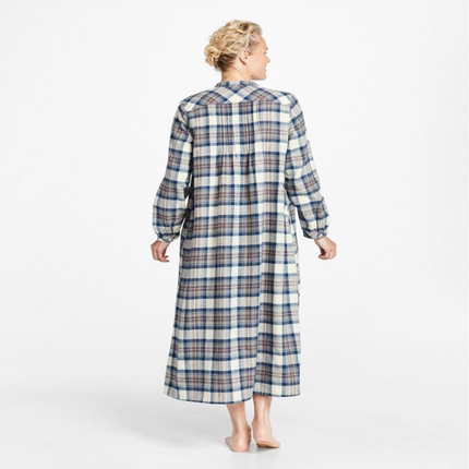L.L. Bean/宾恩女士睡衣长袍睡袍苏格兰格子法兰绒正品TA502714