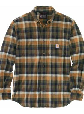 carhartt卡哈特男衬衫格子长袖柔软法兰绒休闲正品35481-104909