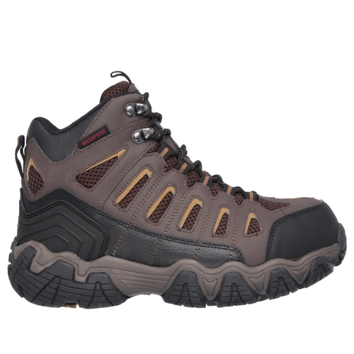 Skechers/斯凯奇男户外休闲鞋防水运动钢头缓震短靴春秋正品77054