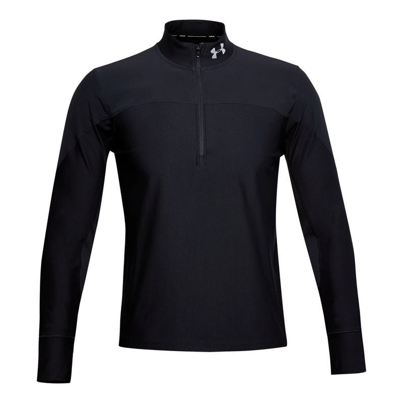 安德玛under armour男t恤长袖套头衫立领健身训练logo运动秋冬