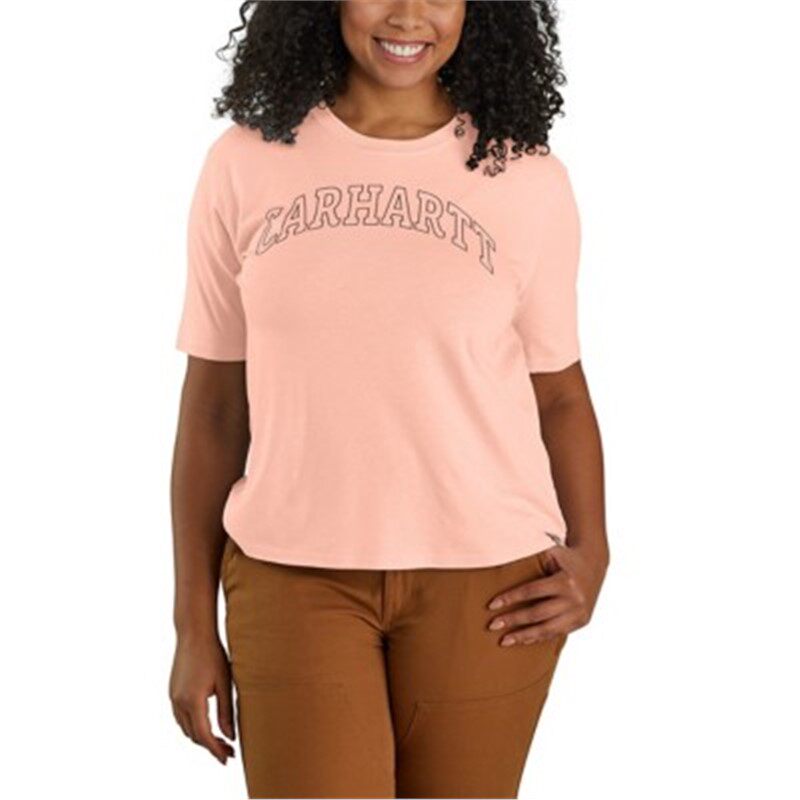 Carhartt/卡哈特女装短袖T恤圆领宽松半截袖棉质休闲上衣106186