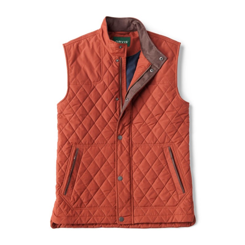 ORVIS男士马甲吸湿排汗透气秋冬保暖户外防寒立领无袖上衣3EMG