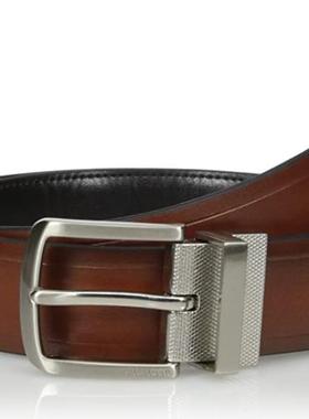 Tommy Hilfiger/汤米男腰带皮带双面针扣百搭正品11TL08X009