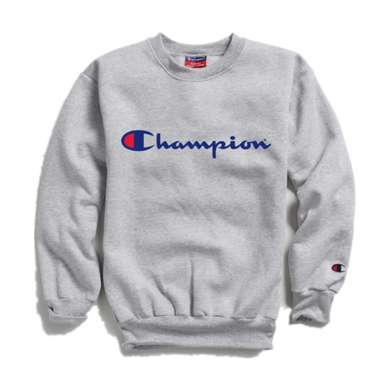 champion儿童运动卫衣圆领套头logo休闲舒适正品os690a y07858