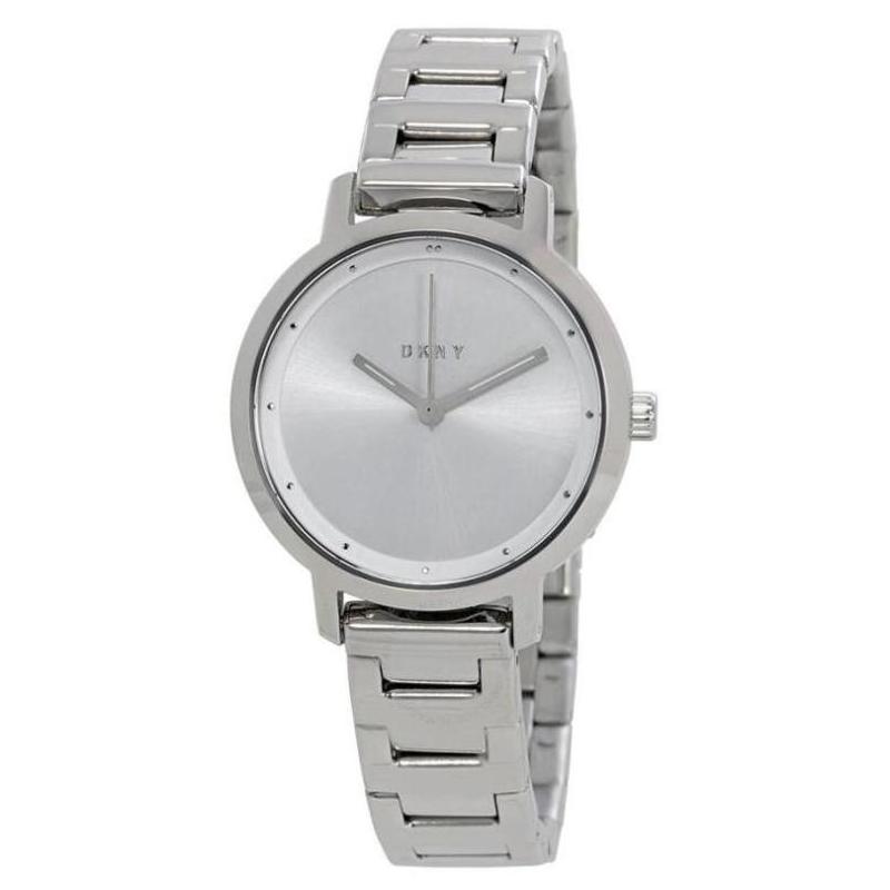 dkny/唐可娜儿女士手表时尚银表盘不锈钢腕表礼物通勤正品ny2635