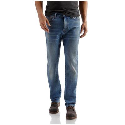 中腰直筒纯色宽松透气四季牛仔裤