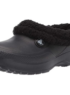 Crocs卡骆驰男女情侣拖鞋包头加绒保暖秋冬平跟舒适正品15489