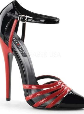 Pleaser女鞋时装凉鞋细跟包头超高跟拼色针扣正品487829