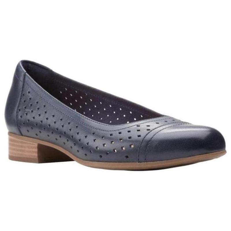 clarks女鞋高跟浅口春夏装饰性穿孔透气吸湿皮革舒适正品898504