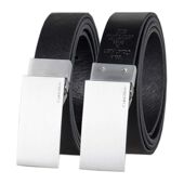 Calvin Klein凯文克莱男士 腰带皮带ck平板扣双面商务送男友爸爸