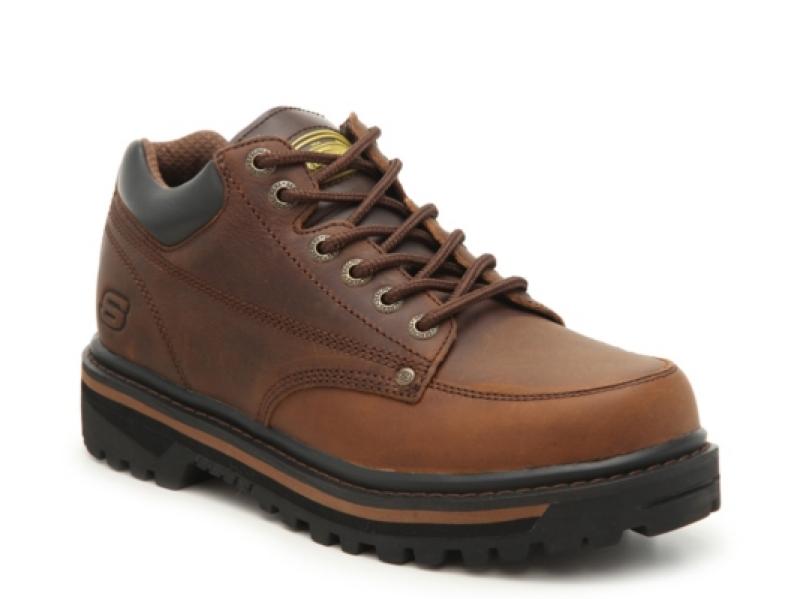 Skechers/斯凯奇男高帮鞋皮鞋系带工装鞋休闲鞋正品428843