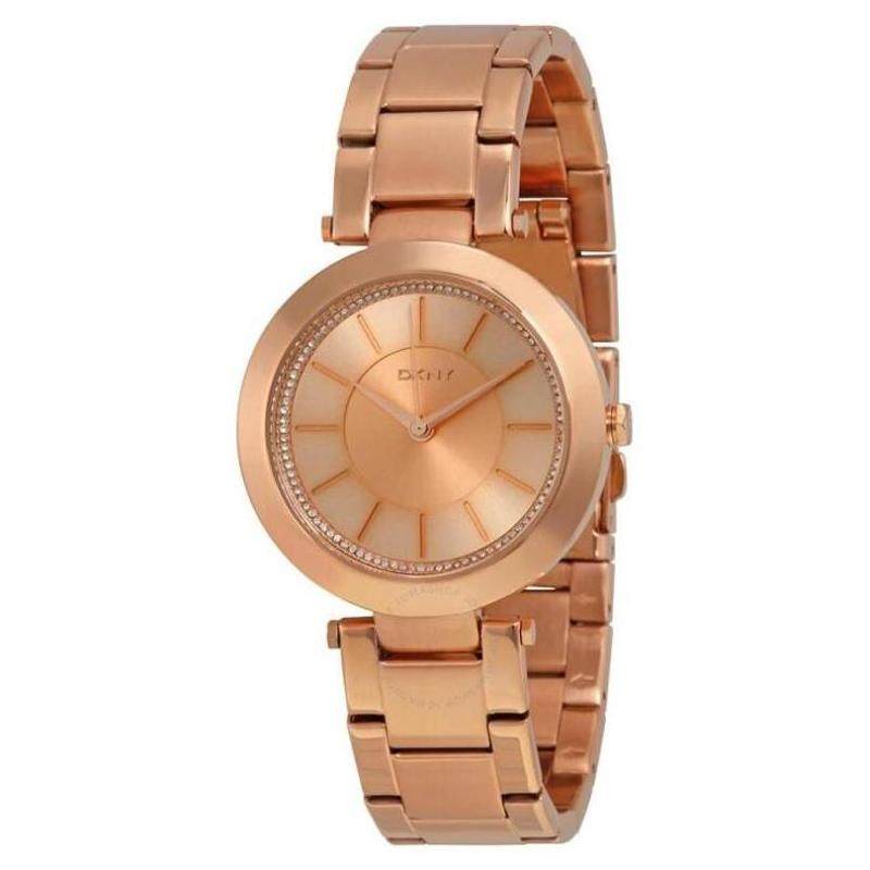 dkny/唐可娜儿女手表石英玫瑰晶集表盘玫瑰金腕表礼物正品ny2287