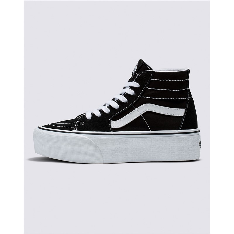VANS范斯男女情侣款帆布高帮板鞋经典复古街头舒适厚底Sk8-Hi正品图片