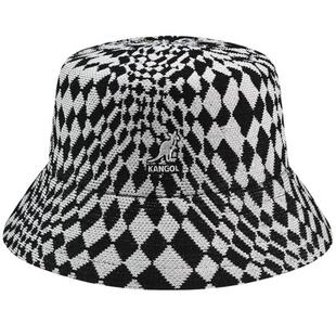 4W10 JX6 袋鼠男女盆帽棋盘格针织帽混纺街头简约舒适正品 Kangol