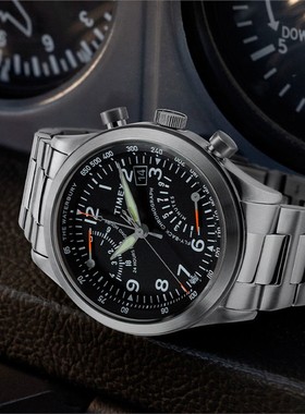 Timex/天美时航海家远征表43mm礼物计时码表男士手表TW2W47800