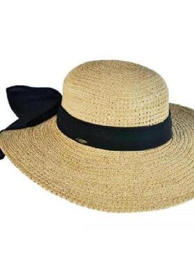 Scala女帽子草帽舒适百搭经典款日常防汗吸汗透气棉质正品101403