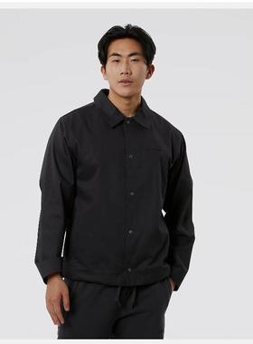 NEW BALANCE NB男款衬衫外套极简宽松舒适上衣正品MJ23552