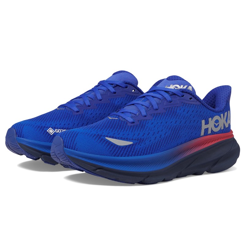 HOKA ONE ONE女跑步鞋克利夫顿9 GTX防水版路跑鞋透气减震9875545