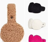 UGG Удерживающие тепло белые защитные наушники, модные милые комфортные угги, защита для ушей