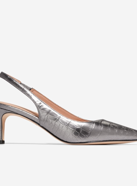 Cole Haan/可汗女高跟鞋细跟露跟舒适气质优雅皮质缓震百搭W29194