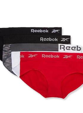 Reebok/锐步女内裤纯色三角裤4条装中腰舒适正品Ree001-203UH06