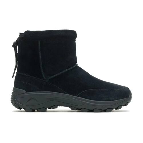 迈乐/Merrell男靴户外徒步鞋短筒防水猪皮绒面革保暖抓绒内里防滑