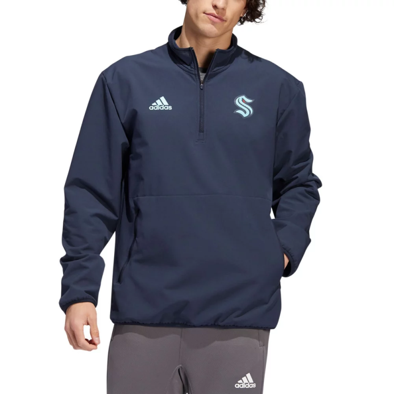 adidas/阿迪达斯夹克外套上衣短款男1/2拉链套头衫春正品6027479