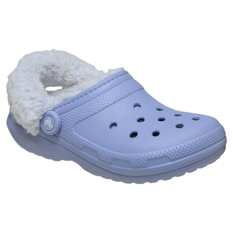 Crocs卡骆驰洞洞鞋棉拖鞋男女鞋毛绒加厚包头拖鞋冬季保暖情侣款