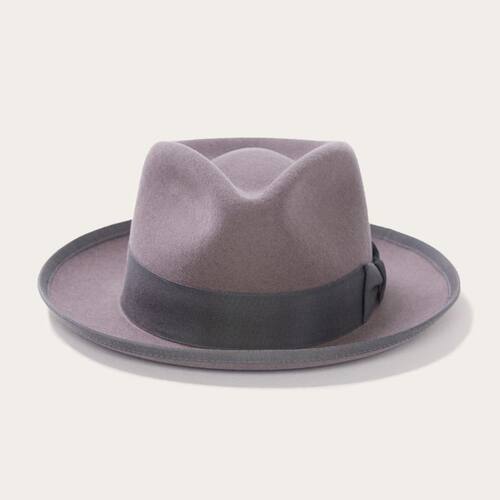 stetson礼帽男100%羊毛毡帽牛仔帽真皮吸汗带全缎面内衬美国手工