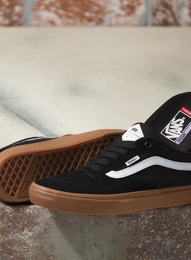 Vans/范斯男板鞋圆头系带舒适透气时尚百搭翻毛皮正品V235S