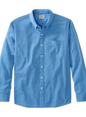 L.L.Bean宾恩男衬衫长袖开衫透气纯棉休闲日常春季正品XQ510010