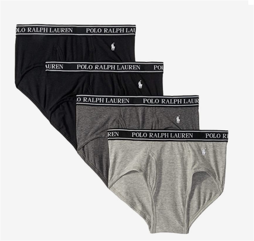 内裤拉夫劳伦4条装平角四角裤男