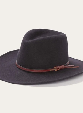 STETSON帽子西部牛仔帽礼帽户外度假沙漠防晒骑马防水羊毛帽美版