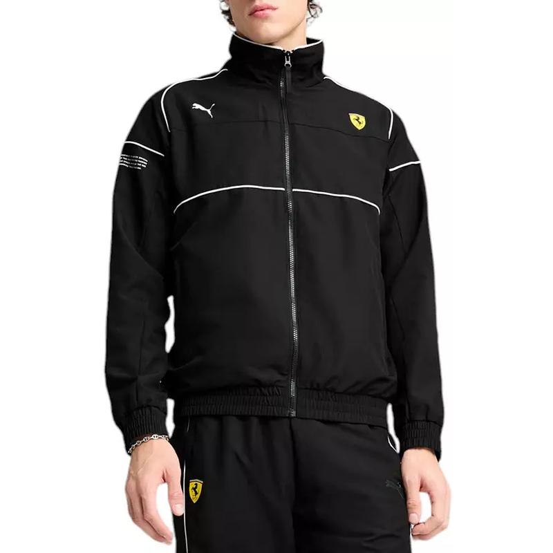 PUMA/彪马男士夹克外套运动服F1法拉利联名款赛车球服黑色春秋季