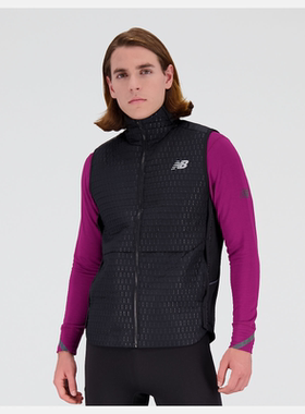 NEW BALANCE NB男士运动马甲贴身拉链背心保暖美国直邮MV23254