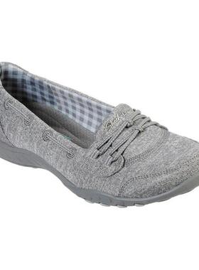 Skechers斯凯奇女帆船鞋系带圆头平底灰色休闲百搭正品5007907233