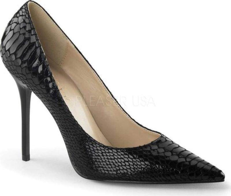 pleaser女鞋单鞋细高跟鱼鳞纹深口尖头正品763207